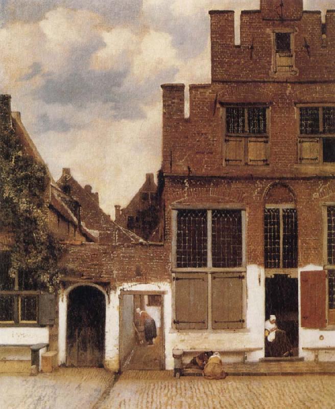 Jan Vermeer Street in Delft oil painting picture